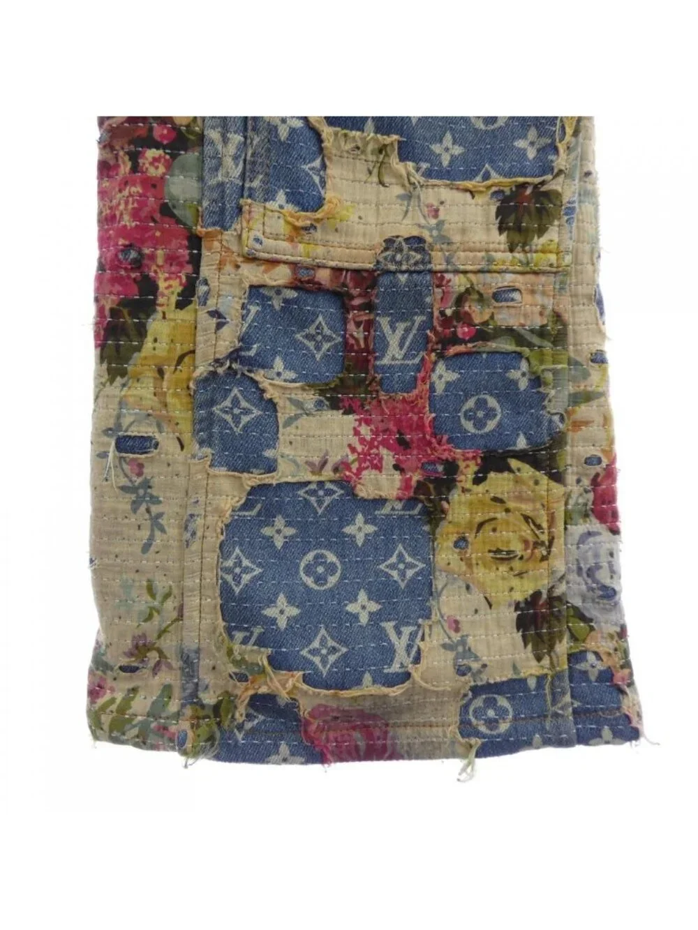 Louis Vuitton Destroyed Carpenter Bell Bottom Denim Jeans